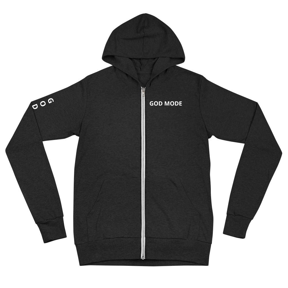 GOD MODE SLEEVE Unisex zip hoodie