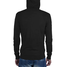 Load image into Gallery viewer, NO CHOP classic with words down right sleeve, light weight Unisex zip hoodie